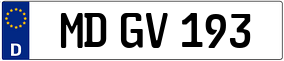 Trailer License Plate